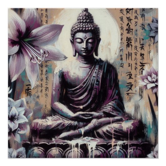 BUDDHA METALLIC PAINT ART #7 POSTER (Vorderseite)