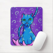 Buddha-Miezekatze Mousepad (Mit Mouse)