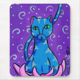 Buddha-Miezekatze Mousepad