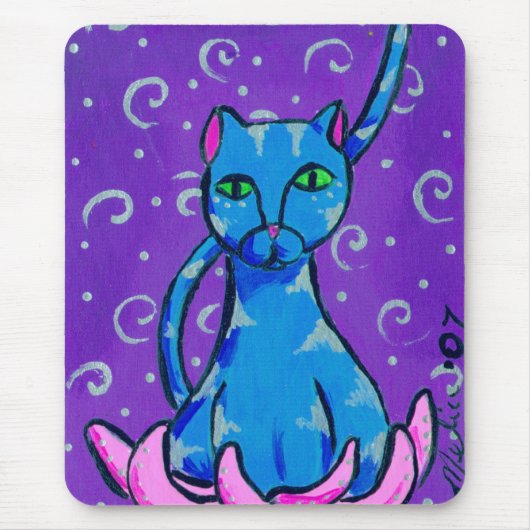 Buddha-Miezekatze Mousepad (Vorne)