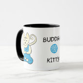 Buddha-Miezekatze-Schale Tasse (Vorderseite Links)