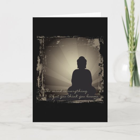 Buddha Mind ist alles Karte (Vorderseite)