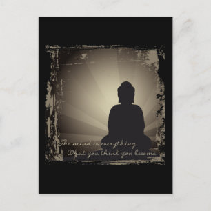 Buddha Mind ist alles Postkarte