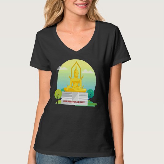 Buddha Mindfulness Buddhist Gautama Buddhism Lovin T-Shirt (Vorderseite)