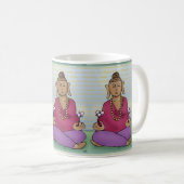 Buddha mit Blume auf einer Tasse vermitteln (VorderseiteRechts)