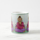 Buddha mit Blume auf einer Tasse vermitteln (Mittel)