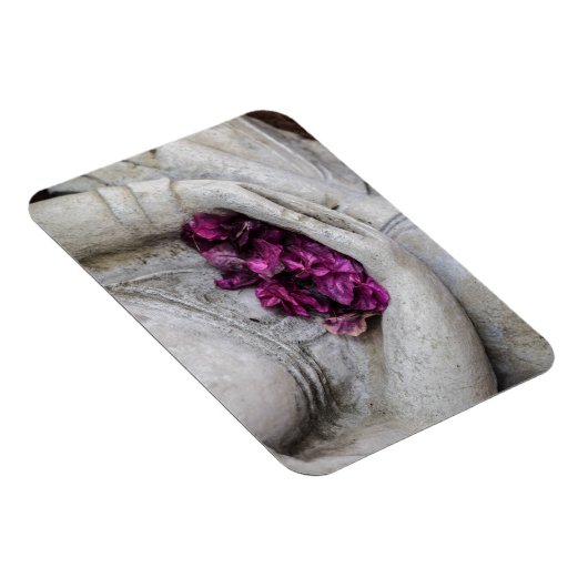 BUDDHA MIT BLUSTERN FLEXIBLES FOTO MAGNET (Rechte Seite)