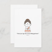 Buddha mit einem vernünftigen Sprichwort RSVP Karte (Vorne/Hinten)