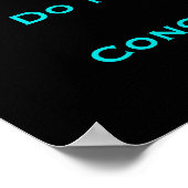 Buddha mit inspirierendem Zitat zur Konzentration Poster (Ecke)