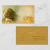 Buddha mit Lotus-Visitenkarte Visitenkarte (Vorne/Hinten)