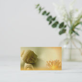 Buddha mit Lotus-Visitenkarte Visitenkarte (Stehend Vorderseite)