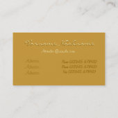 Buddha mit Lotus-Visitenkarte Visitenkarte (Rückseite)