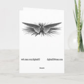 Buddha mit Strahlen Karte (Rückseite)