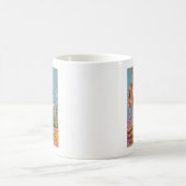 Buddha mit weißen Orchideen Kaffeetasse (Mittel)