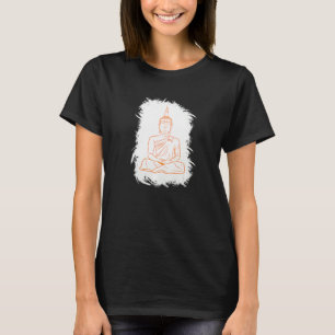 Buddha Monk Namaste beten Smile Happy Laugh T-Shirt