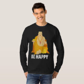 Buddha Monk Namaste Praying Pray Smile Happy Laugh T-Shirt (Vorne ganz)