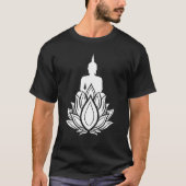 Buddha Monk Namaste Praying Pray Smile Happy Laugh T-Shirt (Vorderseite)