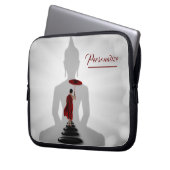Buddha Monk Zen Meditation Persönliche Gestaltung  Laptopschutzhülle (Vorderseite Links)