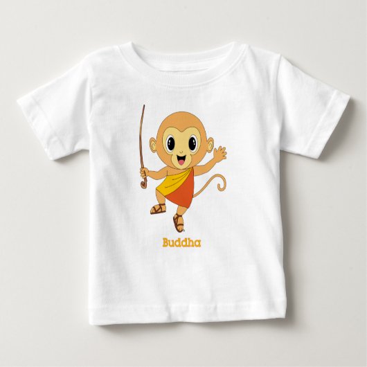 Buddha Monkey™ Baby T-shirt (Vorderseite)
