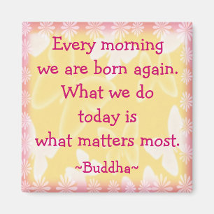 Buddha Morning Motivation Magnet