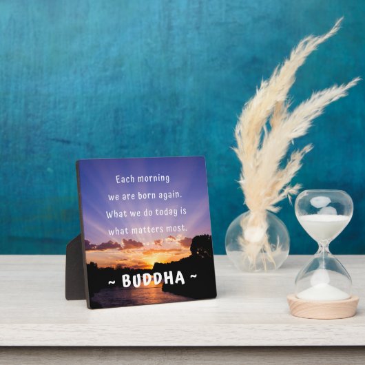 Buddha Morning Zitat Fotoplatte (InSitu)