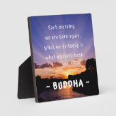 Buddha Morning Zitat Fotoplatte (Vorderseite)