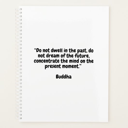 Buddha Motivierend Planner Planer (Vorderseite)