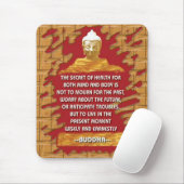 Buddha-Motivierungsmitteilungen mousepad (Mit Mouse)