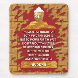Buddha-Motivierungsmitteilungen mousepad