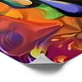 Buddha Multicolor Moderne Kunstwerke Poster (Ecke)