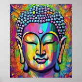 Buddha Multicolor Moderne Kunstwerke Poster (Vorne)