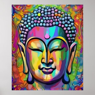 Buddha Multicolor Moderne Kunstwerke Poster