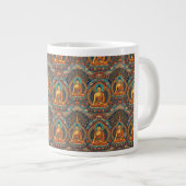 Buddha-Muster Jumbo-Tasse (Vorderseite Rechts)