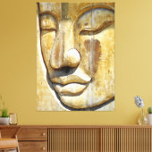 Buddha Nah-up Black & White Leinwanddruck (Insitu (Wohnzimmer))