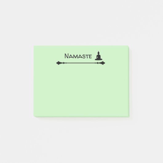 Buddha Namaste Post-it-Hinweise Post-it Klebezettel (Vorderseite)