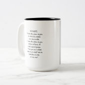 Buddha/Namaste Zwei-Ton Tasse (Vorderseite Links)