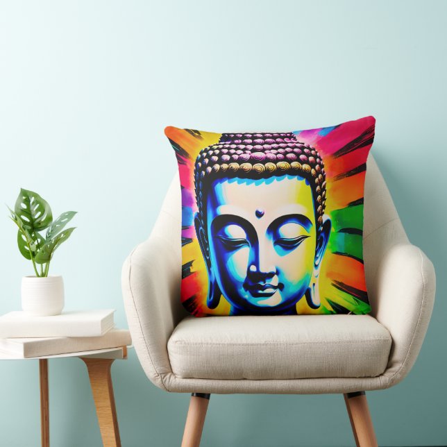Buddha Neon Decor Kissen (Stuhl )