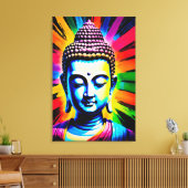 Buddha Neon Decor Leinwanddruck (Insitu (Wohnzimmer))