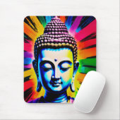 Buddha Neon Decor Mousepad (Mit Mouse)