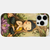 Buddha niedlich meditieren | Zen Lotus Spirituelle Case-Mate iPhone Hülle (Rückseite (Horizontal))