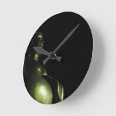 Buddha Night Runde Wanduhr (Winkel)
