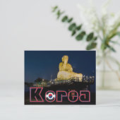 Buddha Night Travel Postkarte (Stehend Vorderseite)