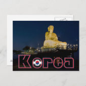 Buddha Night Travel Postkarte (Vorne/Hinten)