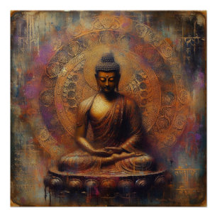 BUDDHA ÖL-MALERIN #24 POSTER