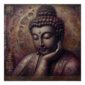 BUDDHA ÖL-MALERIN #31 POSTER
