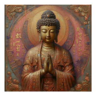 BUDDHA ÖL-MALERIN #33 POSTER