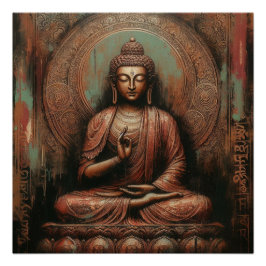 BUDDHA ÖLZEICHEN #1 POSTER