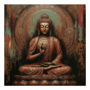 BUDDHA ÖLZEICHEN #1 POSTER