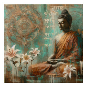 BUDDHA ÖLZEICHEN #7 POSTER