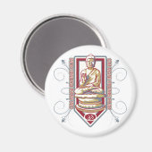 Buddha Om Mani Padma Hum Magnet (Vorderseite/Rückseite)